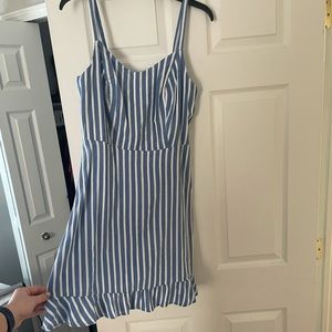 Blue and white sundress